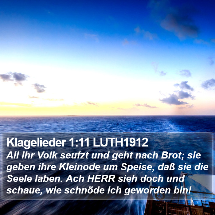 Klagelieder 1:11 LUTH1912 Bible Study