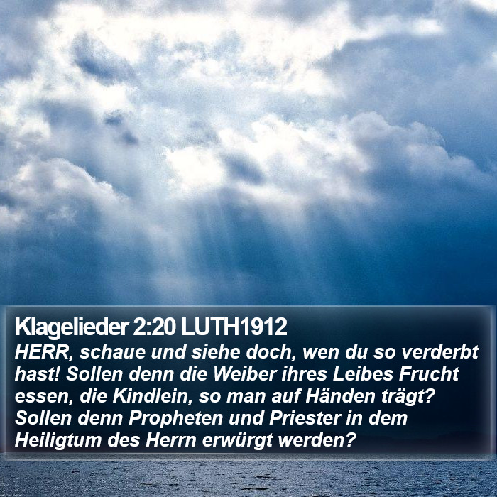 Klagelieder 2:20 LUTH1912 Bible Study