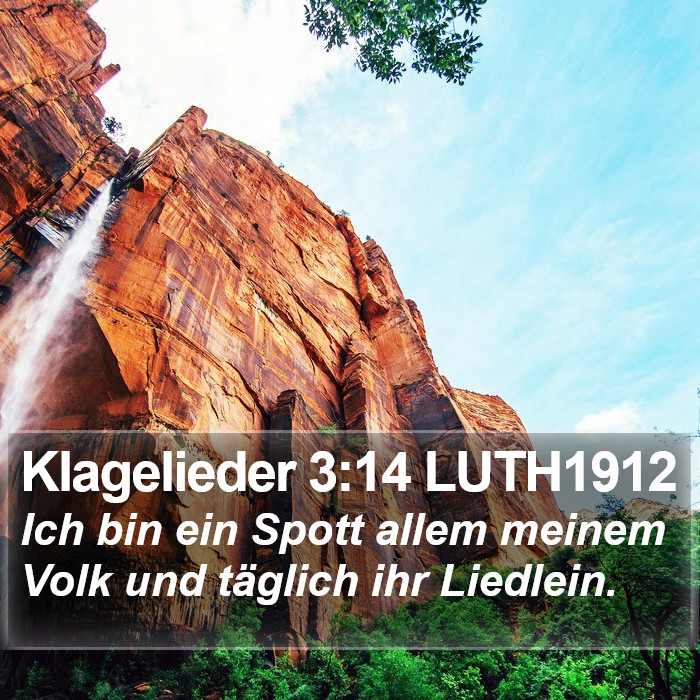 Klagelieder 3:14 LUTH1912 Bible Study
