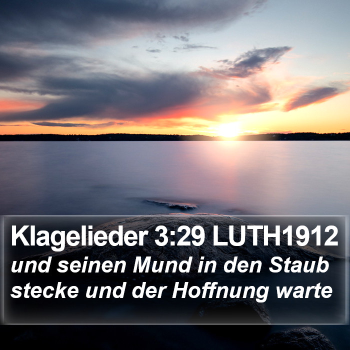 Klagelieder 3:29 LUTH1912 Bible Study