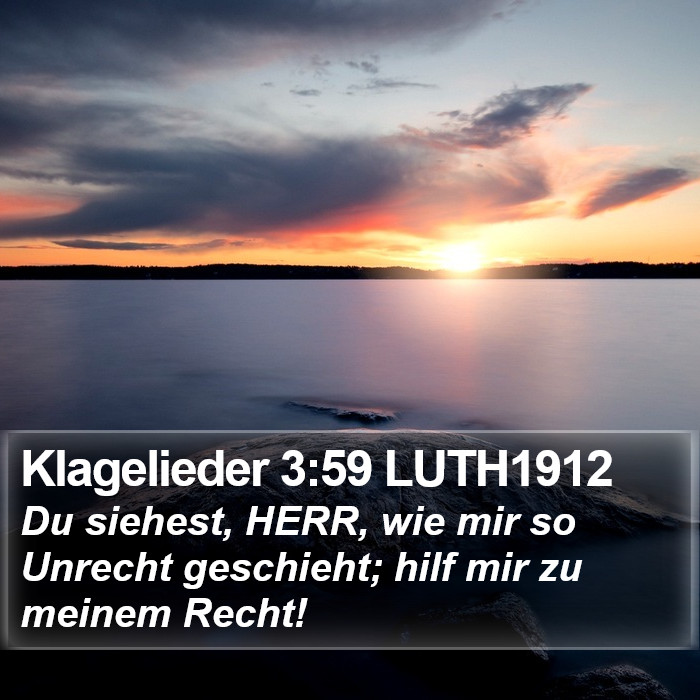 Klagelieder 3:59 LUTH1912 Bible Study