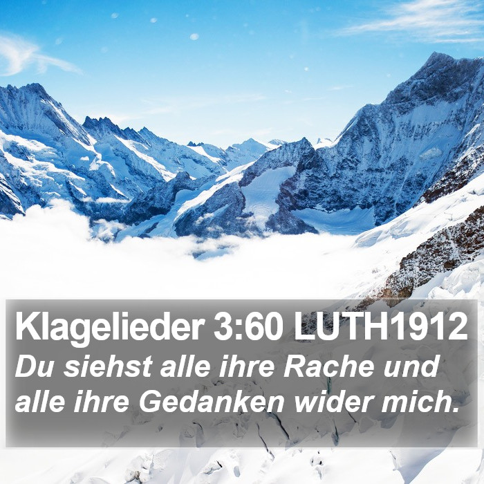 Klagelieder 3:60 LUTH1912 Bible Study