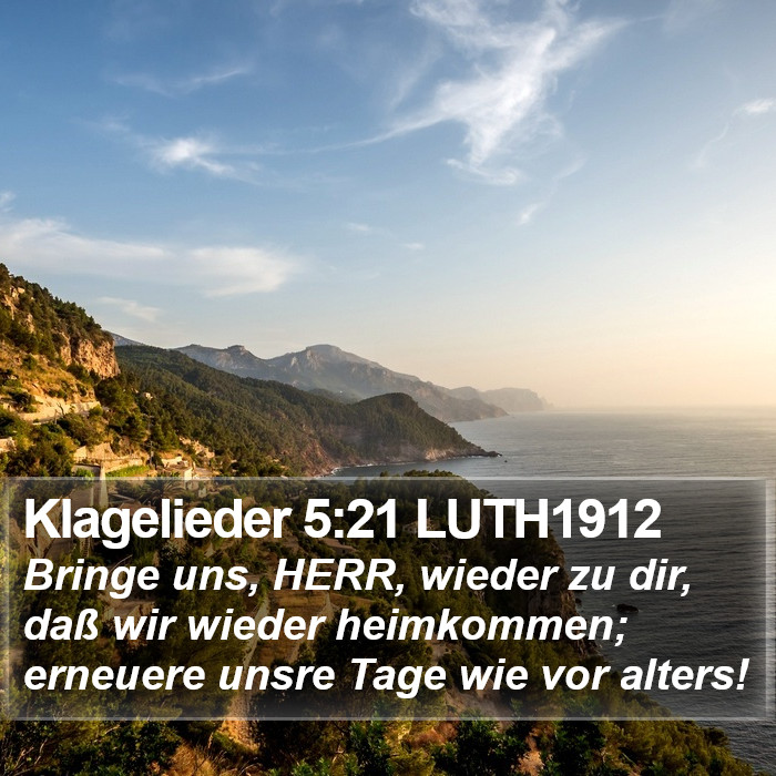 Klagelieder 5:21 LUTH1912 Bible Study