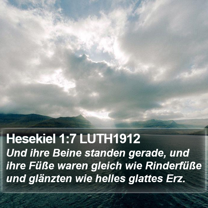 Hesekiel 1:7 LUTH1912 Bible Study