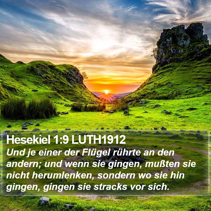 Hesekiel 1:9 LUTH1912 Bible Study