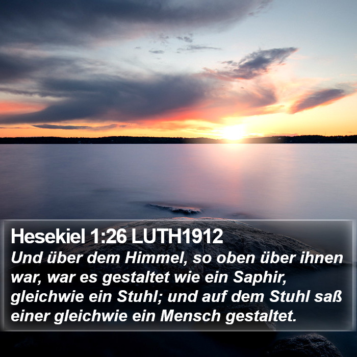 Hesekiel 1:26 LUTH1912 Bible Study