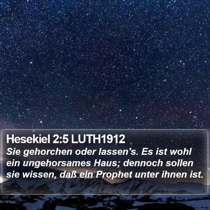 Hesekiel 2:5 LUTH1912 Bible Study