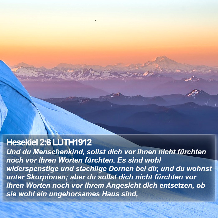 Hesekiel 2:6 LUTH1912 Bible Study