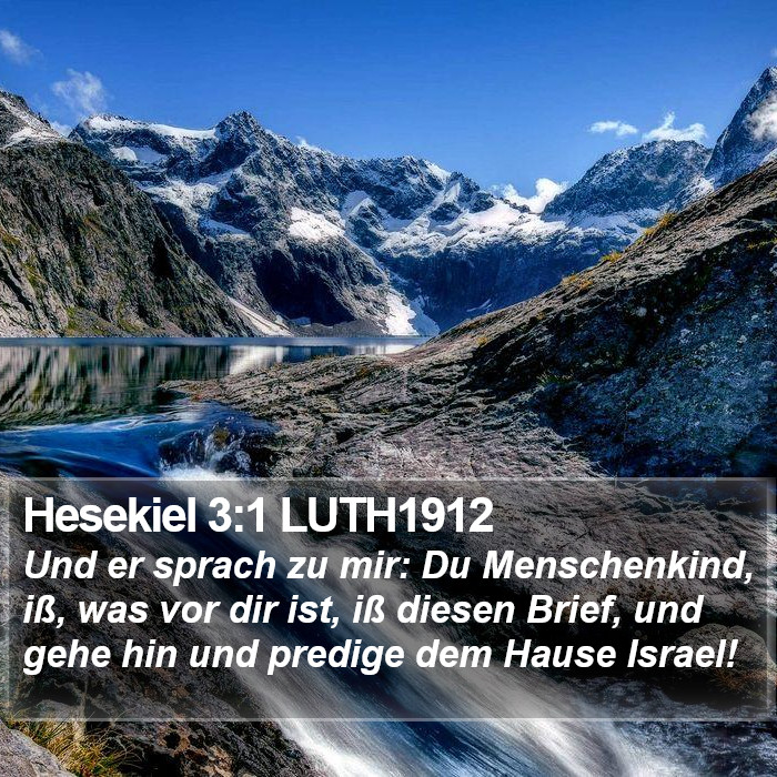 Hesekiel 3:1 LUTH1912 Bible Study