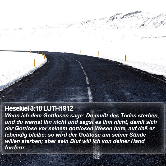 Hesekiel 3:18 LUTH1912 Bible Study
