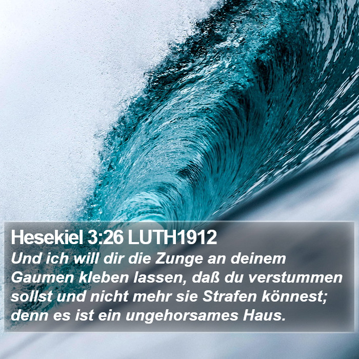 Hesekiel 3:26 LUTH1912 Bible Study