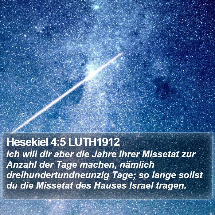 Hesekiel 4:5 LUTH1912 Bible Study