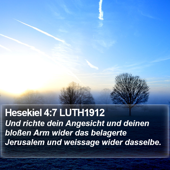 Hesekiel 4:7 LUTH1912 Bible Study