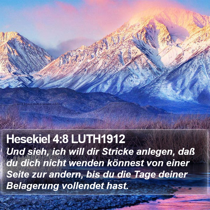 Hesekiel 4:8 LUTH1912 Bible Study