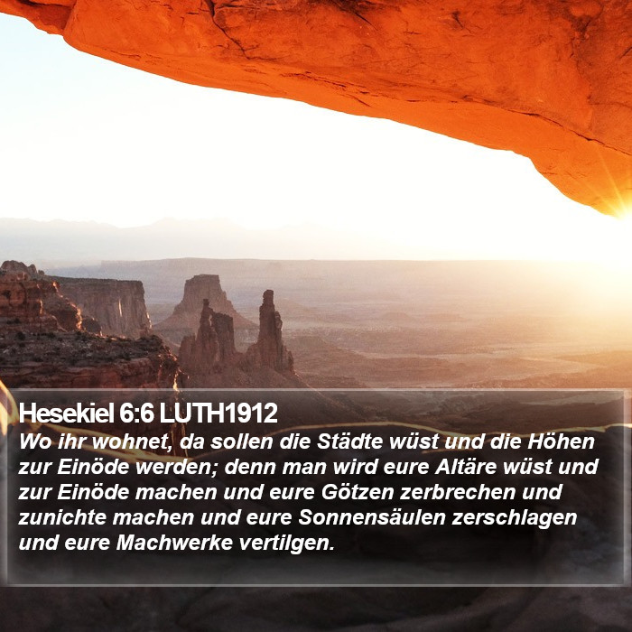 Hesekiel 6:6 LUTH1912 Bible Study