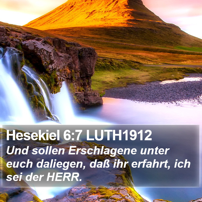 Hesekiel 6:7 LUTH1912 Bible Study