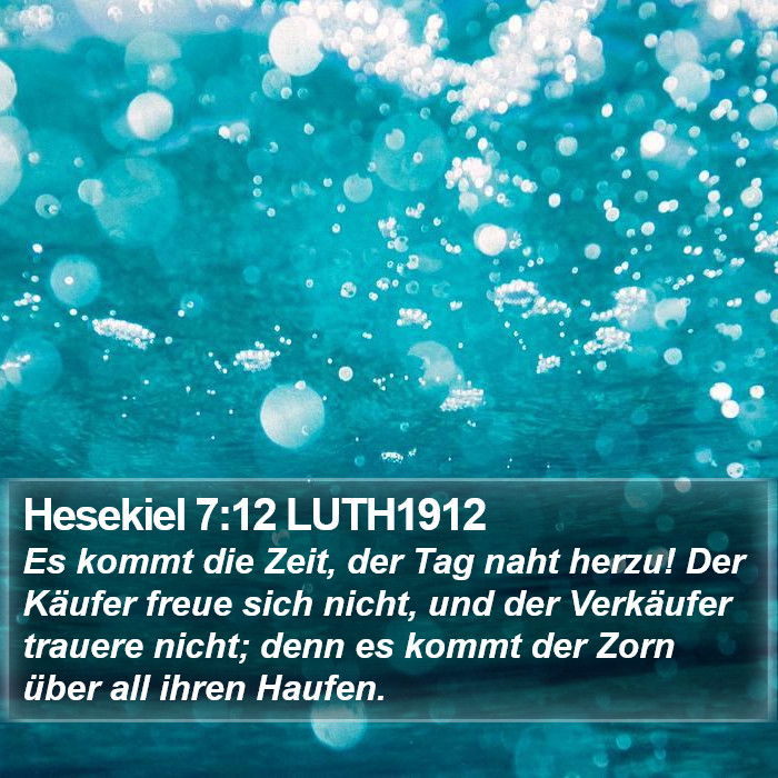 Hesekiel 7:12 LUTH1912 Bible Study