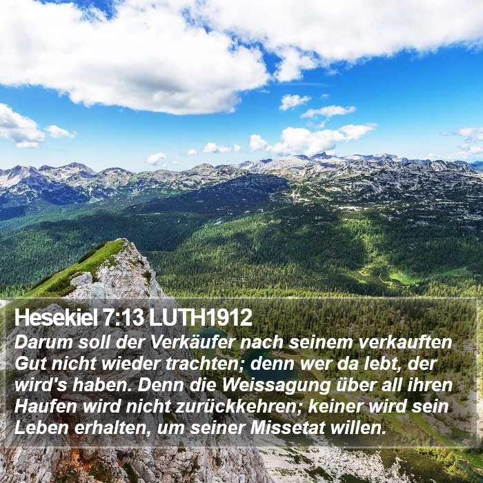 Hesekiel 7:13 LUTH1912 Bible Study
