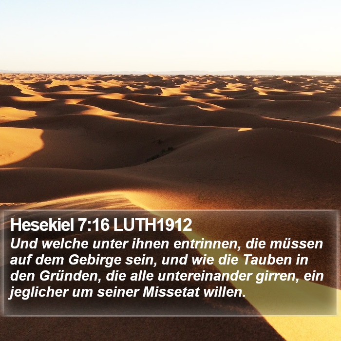 Hesekiel 7:16 LUTH1912 Bible Study