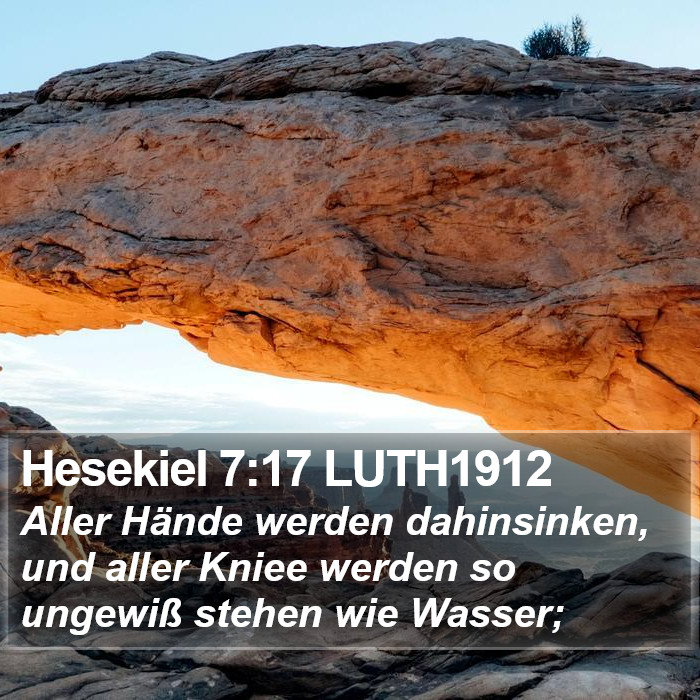 Hesekiel 7:17 LUTH1912 Bible Study