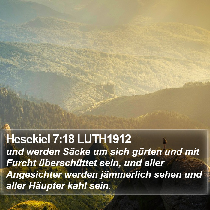 Hesekiel 7:18 LUTH1912 Bible Study