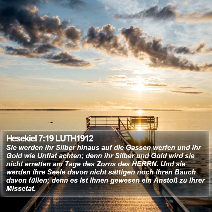 Hesekiel 7:19 LUTH1912 Bible Study