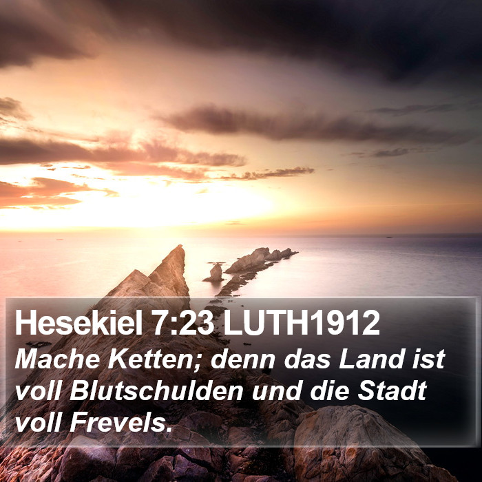Hesekiel 7:23 LUTH1912 Bible Study