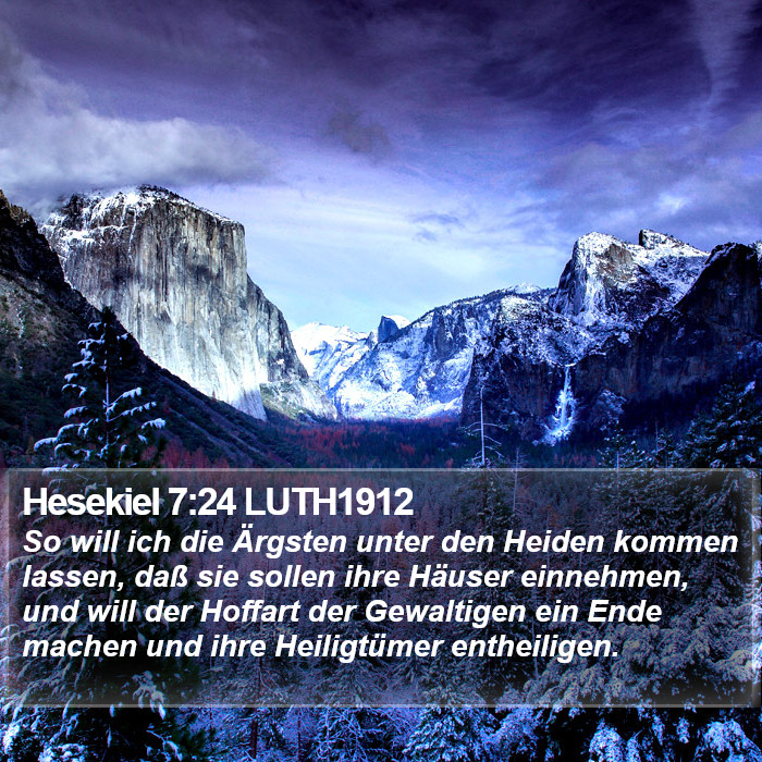 Hesekiel 7:24 LUTH1912 Bible Study