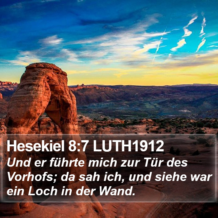 Hesekiel 8:7 LUTH1912 Bible Study
