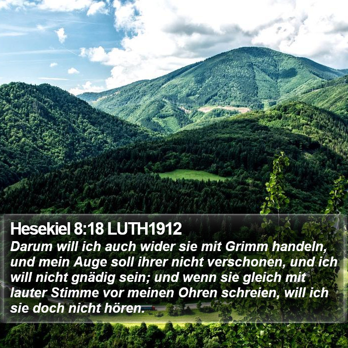 Hesekiel 8:18 LUTH1912 Bible Study