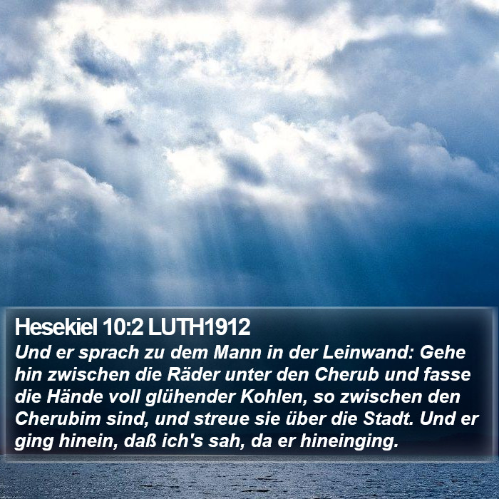 Hesekiel 10:2 LUTH1912 Bible Study