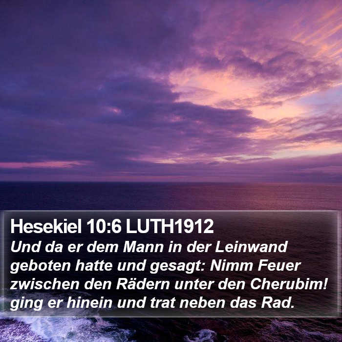 Hesekiel 10:6 LUTH1912 Bible Study