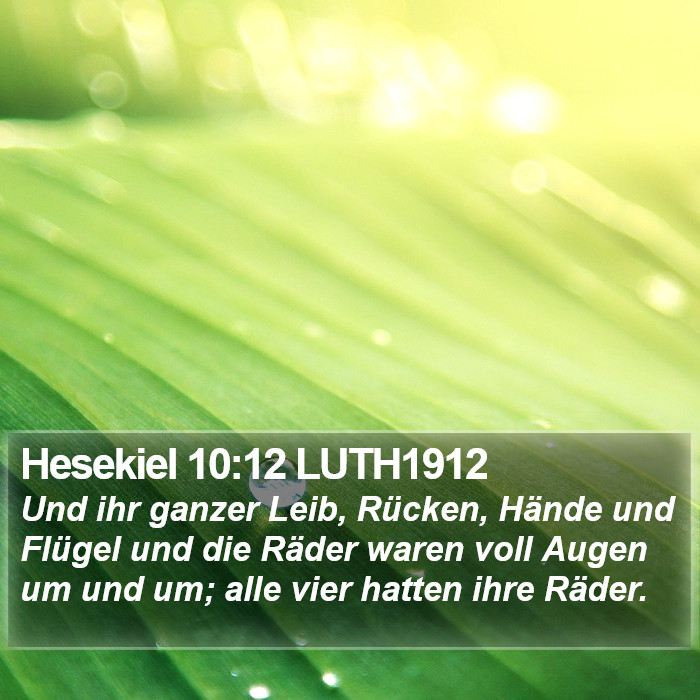 Hesekiel 10:12 LUTH1912 Bible Study