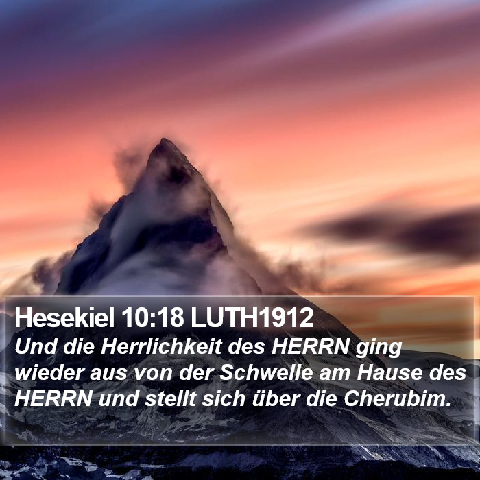 Hesekiel 10:18 LUTH1912 Bible Study