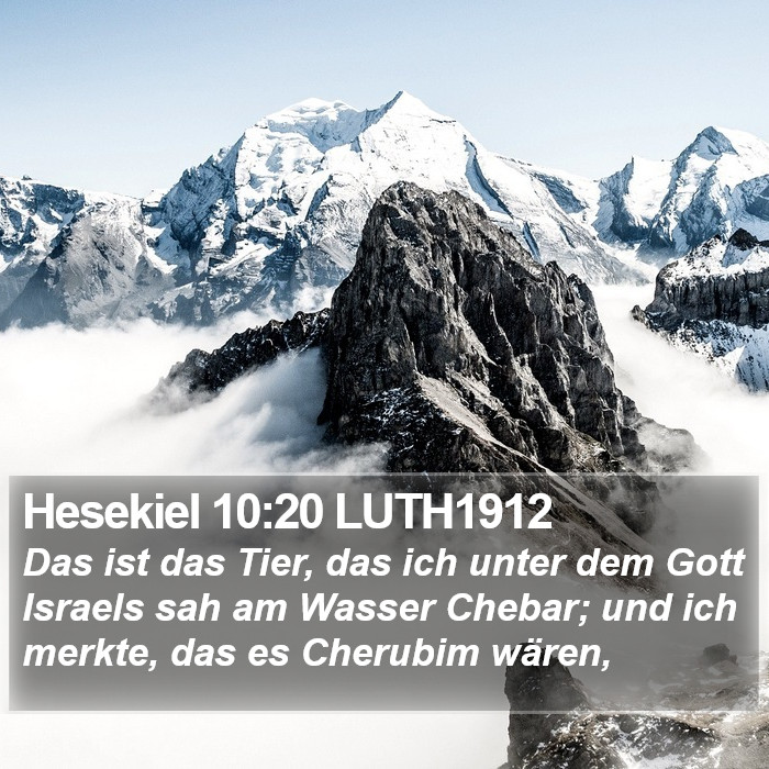 Hesekiel 10:20 LUTH1912 Bible Study