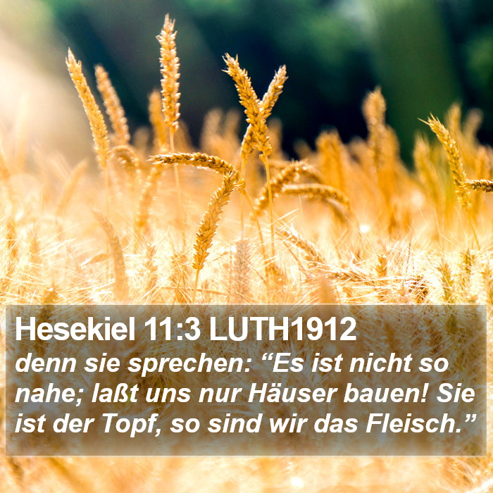 Hesekiel 11:3 LUTH1912 Bible Study