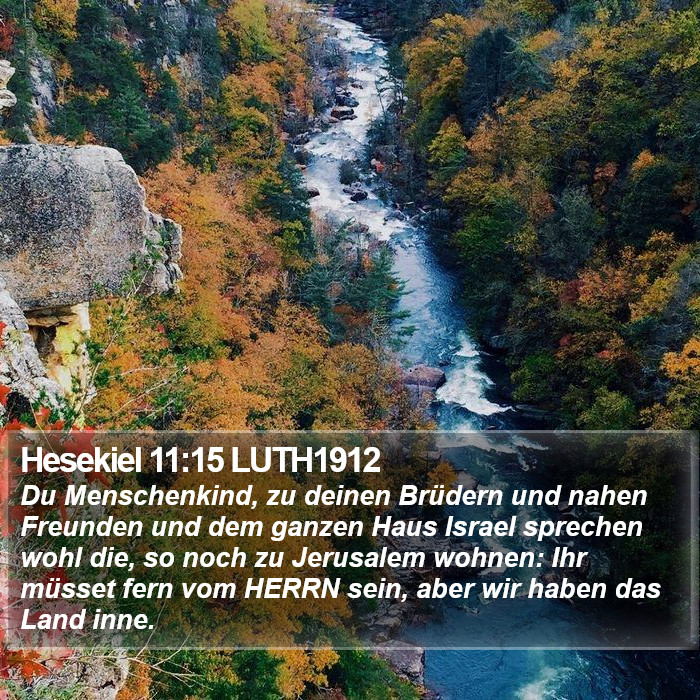 Hesekiel 11:15 LUTH1912 Bible Study