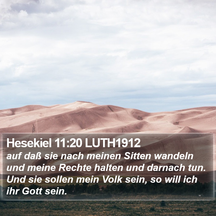 Hesekiel 11:20 LUTH1912 Bible Study