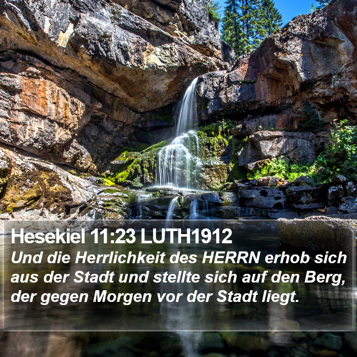 Hesekiel 11:23 LUTH1912 Bible Study