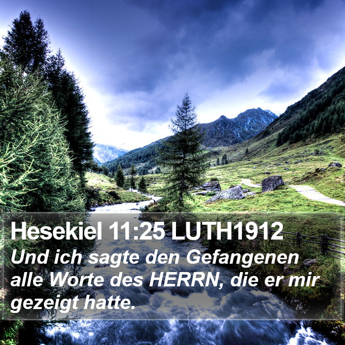 Hesekiel 11:25 LUTH1912 Bible Study