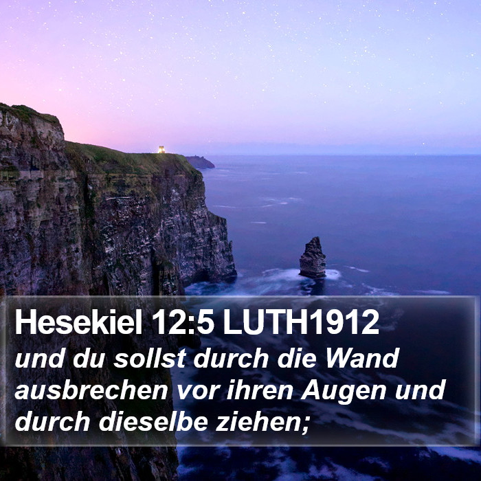 Hesekiel 12:5 LUTH1912 Bible Study