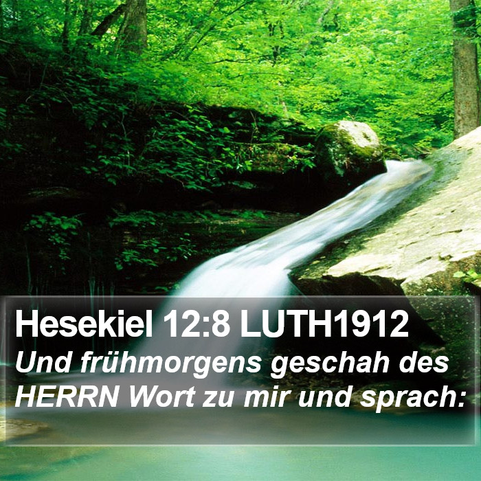 Hesekiel 12:8 LUTH1912 Bible Study