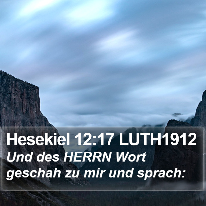 Hesekiel 12:17 LUTH1912 Bible Study