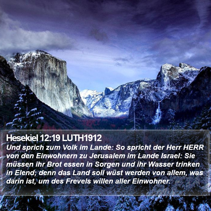 Hesekiel 12:19 LUTH1912 Bible Study