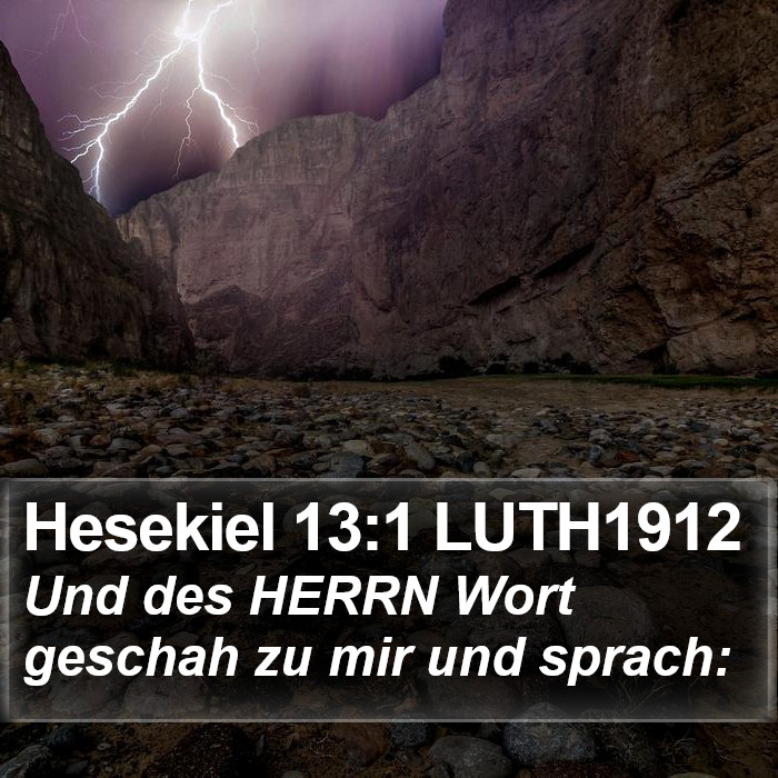 Hesekiel 13:1 LUTH1912 Bible Study