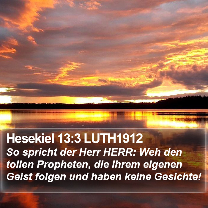 Hesekiel 13:3 LUTH1912 Bible Study