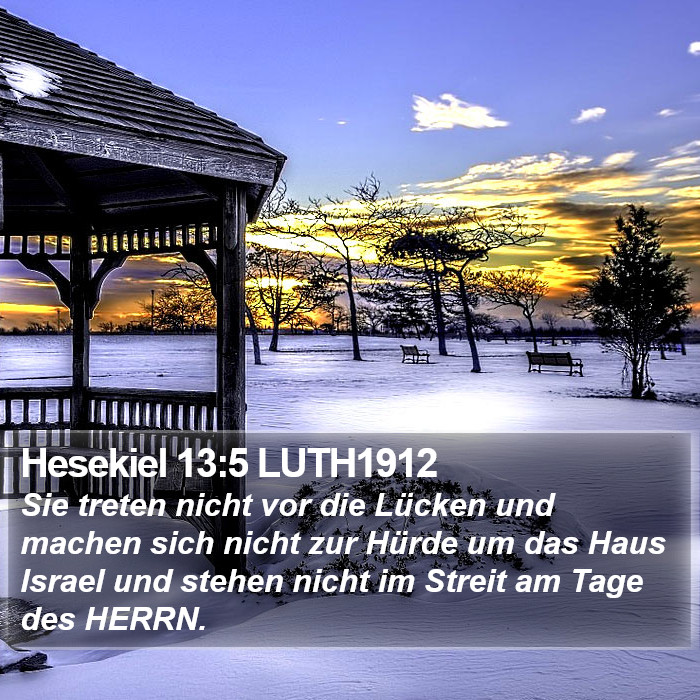 Hesekiel 13:5 LUTH1912 Bible Study