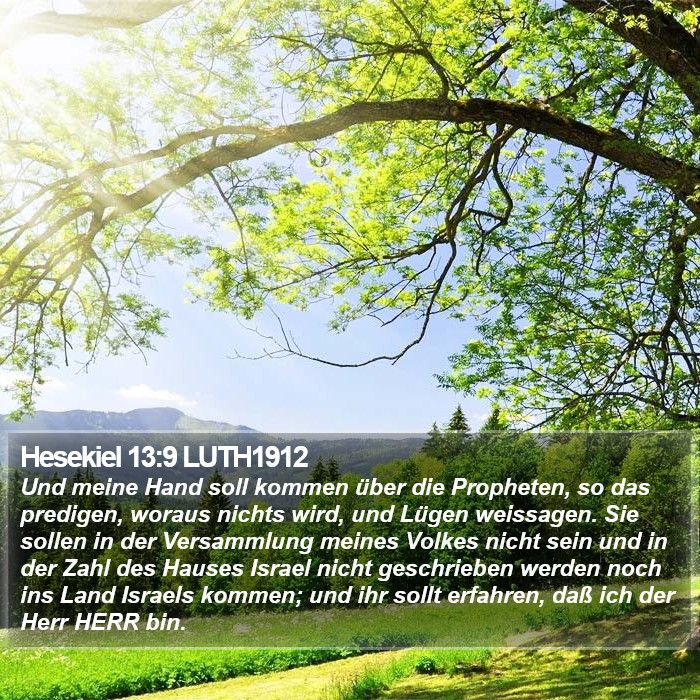 Hesekiel 13:9 LUTH1912 Bible Study