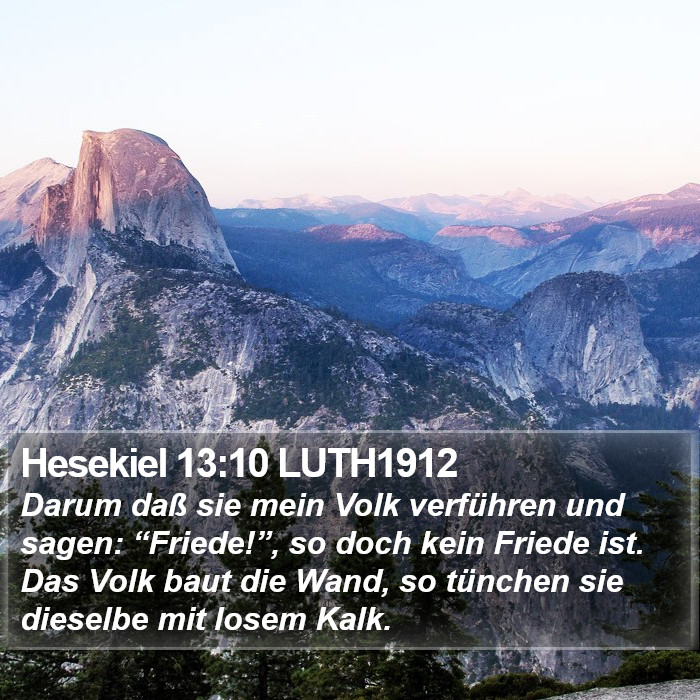 Hesekiel 13:10 LUTH1912 Bible Study