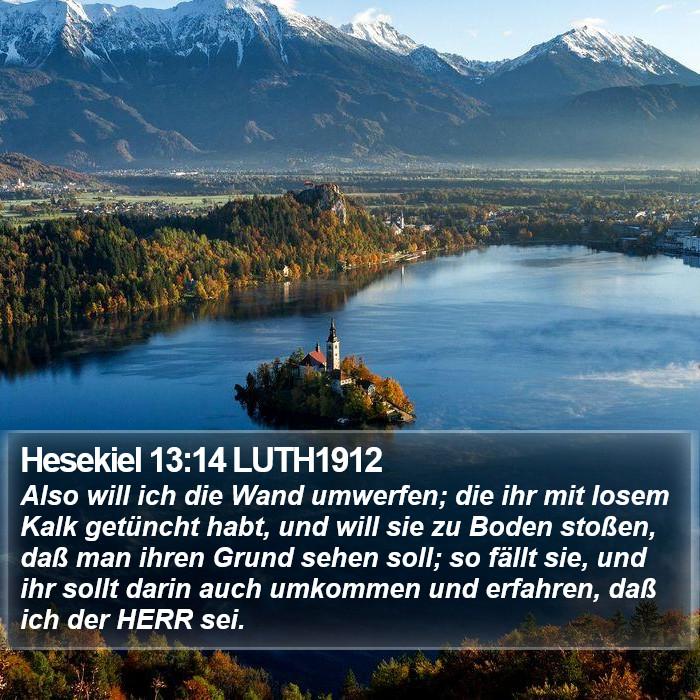 Hesekiel 13:14 LUTH1912 Bible Study